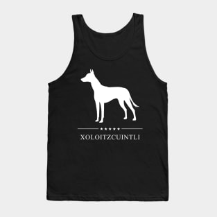 Xoloitzcuintli Dog White Silhouette Tank Top